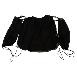 Stolen Hearts Black Off The Shoulder Cold Shoulder‎ Chiffon Blouse Small
